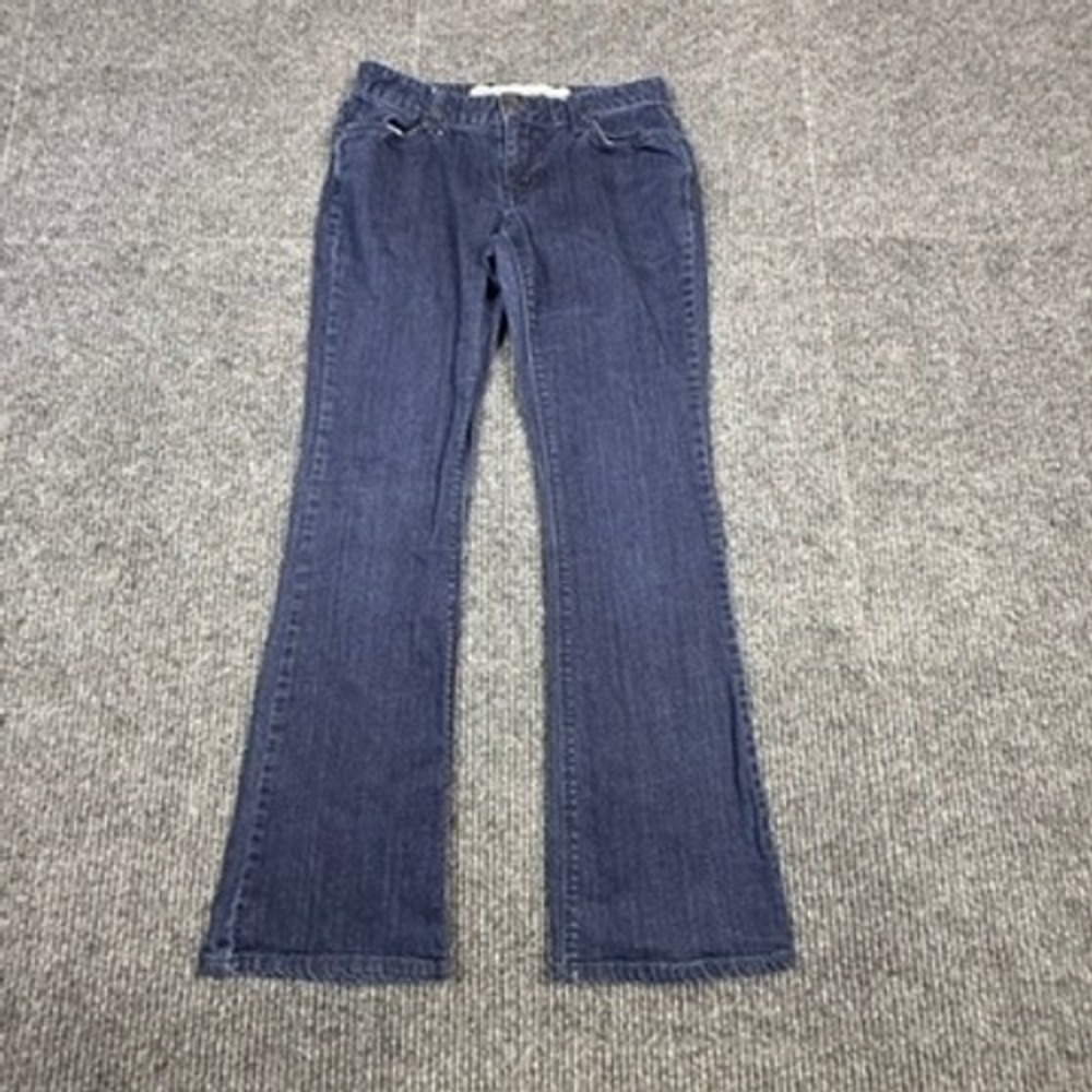Charlotte Russe Everyday Bootcut Jeans Womens Size 4 Short Dark Wash Denim Blue